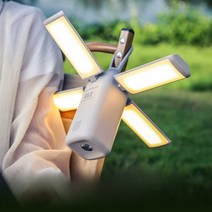 캠핑조명 LED 야외 보조배터리 휴대용 텐트 스탠드 거치형, 정글 그린(10400mAh 배터리)