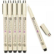 얇은펜 제도 캘리 다용도 수성 중성펜 볼펜 한글공부, 01 블랙 0.25mm