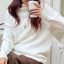 [나크21] (55~77) 포근 보카시 폴라넥니트 NK14-T-18