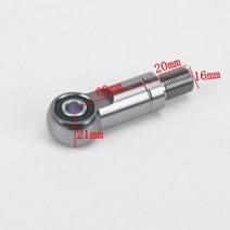 오토바이악세사리 튜닝 충격 흡수기 커넥터 O 라운드 엔드 오토바이 강화 장치 17mm 40mm 60mm 댐퍼 높이 증가 부품, 08 Grey 60mm