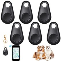 스마트 트래커 키 파인더 로케이터 분실 방지 GPS 무선 알람 센서 장치 미니 PET 휴대폰 지갑 수하물 템 블랙 (6)