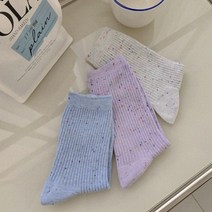 [메리고라운드아뜰리에]캔디팝 쿨톤 여성 주니어 양말세트 선물 포장 장목 골지양말
