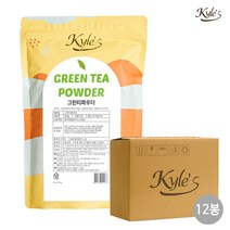 카일스 프리미엄 그린티 카페 파우더 500g 분말, 12봉