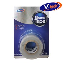 INVEN* 브이텍 V-TECH 자가융착 실리콘 테이프 25mm X 30m ( 내열 방수 공구 전기 수중 )@안전2중포장@, 회색, 1개