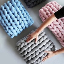 뿌쑤쑥 자이언트얀 뜨개질실 벨벳 뜨개질공방 굵은실 500g, 레드색500g (일반)