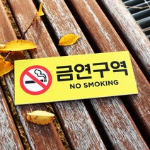 아크릴마트 흡연경고 금연구역 금연표시 흡연금지 금연구역안내 금연그림 금연표지판, 디자인 KSP-08 / 사이즈 150 x 60 mm