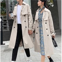 셀러허브 여성패션 하이퀄 더블 케이프 트렌치코트 커플룩 S~3XL