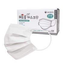 국산 해오름 KF-AD 비말차단 덴탈 마스크, 해오름 블랙 대형 KF-AD 50매