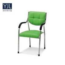 와이제이엘 사무용 플라워 고정 의자 컴퓨터 책상 회의실 회사의자, 그린(YW917-2)