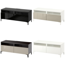 이케아 TV장식장 BESTA 베스토 TV장식장+서랍 화이트/베리스비켄/스투바르프 베이지 120x42x48 cm