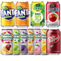 355ml 12입 24입 뚱캔 트로피카나 스파클링 닥터페퍼 환타 미닛메이드 소매용 옵션, 1박스(24입)_미닛-스파클링 사과 350ml 24입(