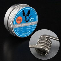 [OFF] 사전 제작 내경 2.5mm 구멍 RBA 코일 융합 Clapton Alien 베이스 헤드 MTL 저항 A1 SS316L NI80 히팅 와이어, [04] 50Pack, [06] Ni80 2Core Fused0.26