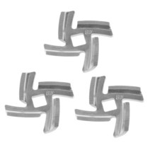 3 개/대 Mincer 칼 스테인레스 스틸 4 블레이드 사각형 구멍 고기 분쇄기 부품 G8TC