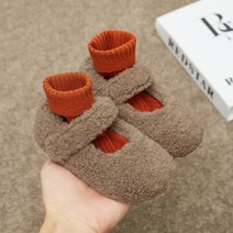 유블리 아동 플리스 뽀글이 벨크로 털 단화