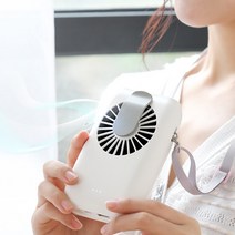손이 자유로운 목걸이형 미니선풍기/목선풍기 보조배터리, 핑크, 미니선풍기