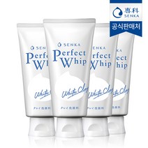 센카 퍼펙트 화이트 클레이 클렌징폼, 120g, 4개