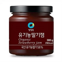 청정원 유기농 딸기잼, 1개, 300g