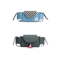 럭키맘 유모차 다용도 정리함, 2개입, 민트+그린