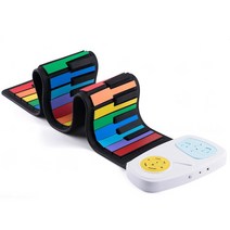 롤피아노 입문용 88 61 건반 49 키 실리콘 롤업 키보드 피아노 USB 3.5mm 잭 전자 오르간 초보자 선물용, 01 White
