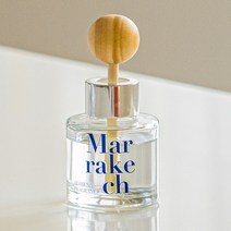 고급 차량용방향제 명품 새차선물 모먼트 씨티 우드볼 자동차디퓨저 40ml Marrakech_마라케시(블루), 1개, 린넨 샌달우드 (부드러운 린넨향)