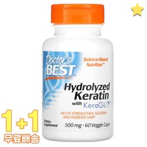 닥터스베스트 하이드롤라이즈드 케라틴 500mg 60정 2통, 1개, 기본