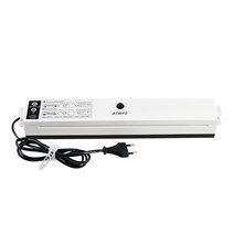 가정용 진공포장기 진공기 압축기 atwfs food vacuum sealer storage 포장 씰링 기계 주방 진공 용기 패커 food saver with 15pcs bag, 협력사, 검은색, 우리 플러그 110v