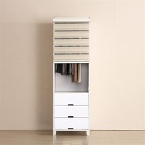 로쏘 도로시 600 서랍장 롤스크린 드레스룸, 화이트