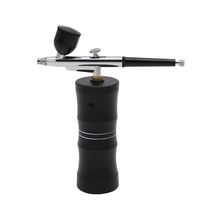 핫 에어 브러시 수동 무선 페인트 메이크업 태닝 머신 메이크업 파운데이션 압축기 나노 포그 미스트 분무기, 03 Black with box