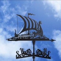 풍향지시기 농가 rooster weather vane 지붕 마운트 스테인레스 스틸 wind speed 스피너 베인 정원 장식 가정용 파티오 야드 장식, 전함