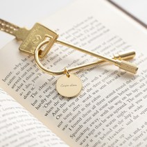 유니공작소 메탈 와이어 각인키링 키홀더, 한면각인, 블랙, 1개