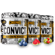 Condemned Labz Convict High Stim 프리워크아웃 50서빙, WATERMELON CANDY, 1개