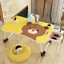 MORE베드 테이블 침대컴퓨터잠실학생숙소침실접이책상캐릭터귀여운책상소녀심, 25 오버핏 화이트 펄