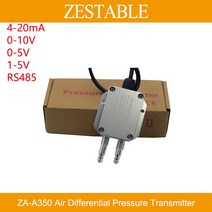 ZAA350 공기 가스 저차압 트랜스미터 풍력 차압 변환기 420mA 05V 15V RS4, 10.200100Pa  15V output