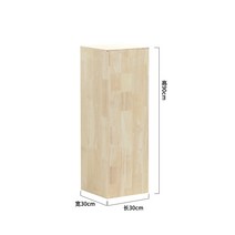 매장 디스플레이박스 옷가게 매장 전시 테이블 선반 우드 사각 박스 기둥 신발 가방 진열대, 로그 컬러-높은 90cm