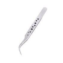 전자 산업 집게 정전기 방지 곡선 직선 팁 정밀 스테인레스 전화 수리 수공구 세트, Bent