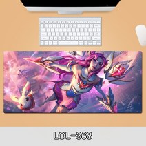 게이밍 장패드 롤 LOL 디자인 마우스 패드 79종 시리즈 리그 오브 레전드 장패드 3-4mm 두께, LOL-368, 800*300*4mm