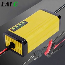 산업용 배터리충전기 복원기 재생기 과열방지 12 볼트 2A 자동차 오토바이 LED 디스플레이 220 모토 작은 충전 장치 전원 펄스 단장, 01 EU Plug