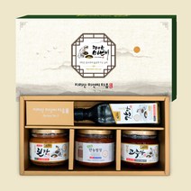 지리산 피아골 전통 재래식 고로쇠 된장 간장 고추장 천연벌꿀 명절 선물세트, 프리미엄 선물세트 10호(장류4종)