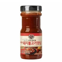CJ더마켓 만능 소스 황금 소스 양념 장레시피 백설 매콤한 돼지불고기양념 양념 간장 소불고기 돼지고기 전골 840G, 29개