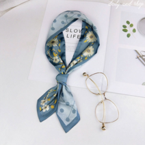 블루 스카이 가방끈 쁘띠 트윌리 스카프