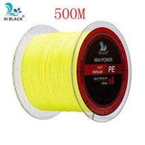 볼링 아대 볼링용품 손목신제품 2019 M 300M 500M 4 가닥 8-80LB 꼰 낚싯줄 PE 다목적 브레이드 라인 와이, 10 Yellow 500M_03 14LB 0.12MM