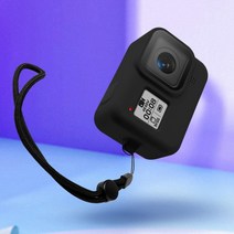 액션캠대여 초미니무선카메라 바디캠 GoPro 8 스포츠 카메라 및 액션 비디오 액세서리 용 핸드 스트랩이 있는 보호용 실리콘 케이스 프레임, [01] 블랙 컬러