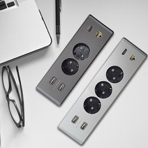 인채널 빌콘 픽스 멀티 LAN HDMI 2구 3구 빌트인콘센트 모음 USB 매립형콘센트, A_픽스 멀티 2구/실버_BBF621