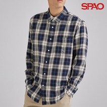 [SPAO] 남성 소프트플란넬 루즈핏 체크 셔츠(1)