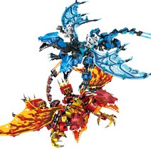 닌자 시리즈 71753 플레임 블루 일렉트릭 드래곤 71753 키덜트 초등 입학 선물, A