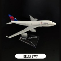 비행기모형 스케일 1400 금속 항공기 모델 04.FLY 에미리트 A380 비행 항공사 복제 항공 비행기 소년용 미니어처, [20] 102.Delta B747