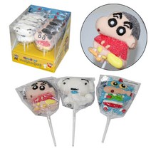 2000 짱구 마시멜로우 롤리팝 42g BOX(12개입) 간식 간식먹방 먹방 사탕 젤리 짱구는못말려 유튜브 틱톡, 1박스(12개입)