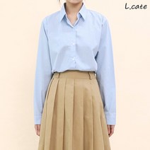엘케이트 여성 셔츠 LCHT005 카라 면 베이직 컬러 코튼 남방
