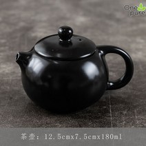 자사호 다관 다기 전통 중국 세트 보이차, 201mL-포함-300mL-포함, 정요흑서시호