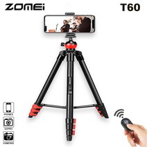 조메이 T70 1인방송용 삼각대 소니 알파 A99 II A77 6D Mark 2 mk2 육두막, T60 스마트폰 삼각대